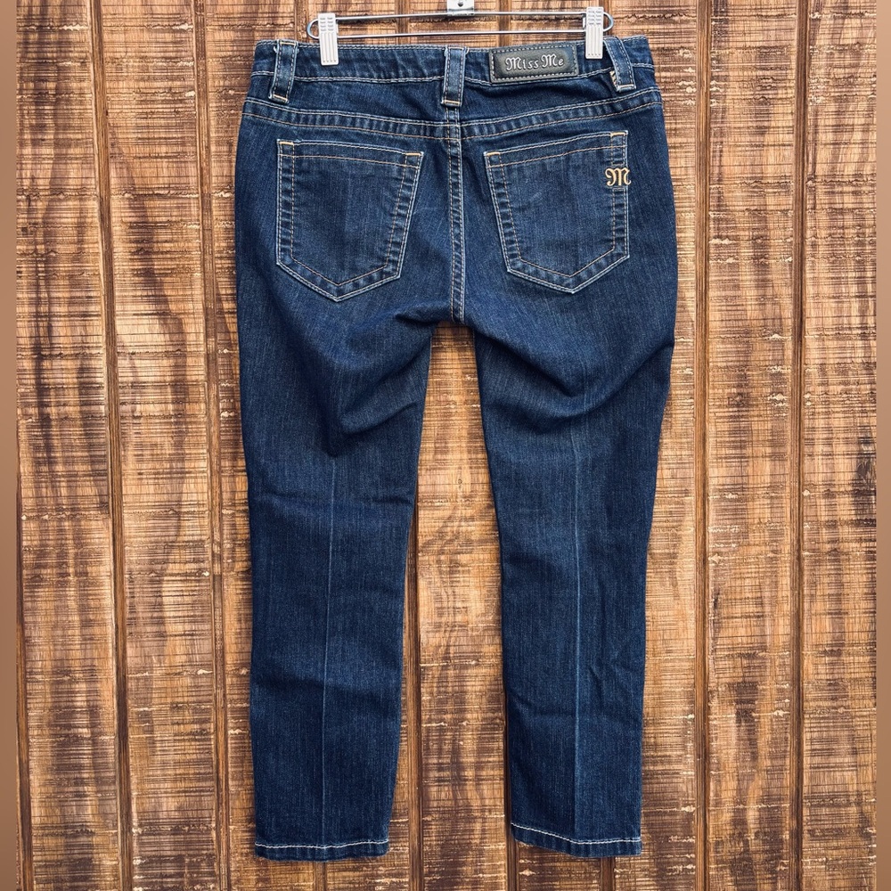 Miss Me Mid Rise Crop Skinny Zipper Ankle Jeans